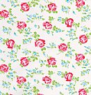 בד פלנל- Sugar Hill - Scattered Roses - White